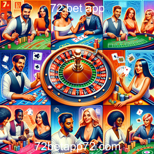 Descubra as Mesas de Jogo no 72 Bet App